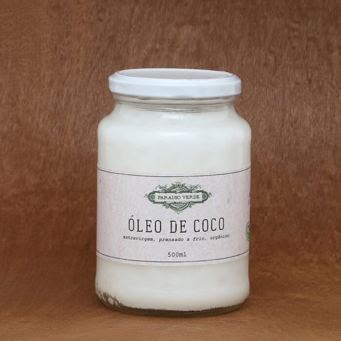 Óleo de coco extravirgem prensado a frio