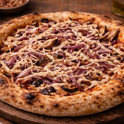 Pizza de Shitake Vegana Orgânica | AMAKAYU