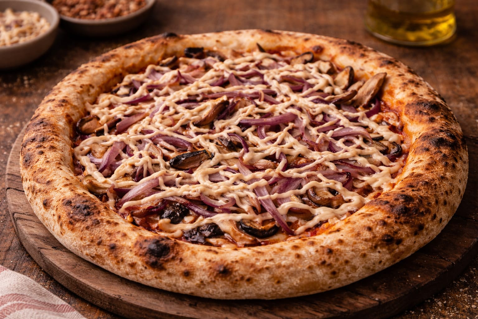 Pizza de Shitake Vegana Orgânica | AMAKAYU